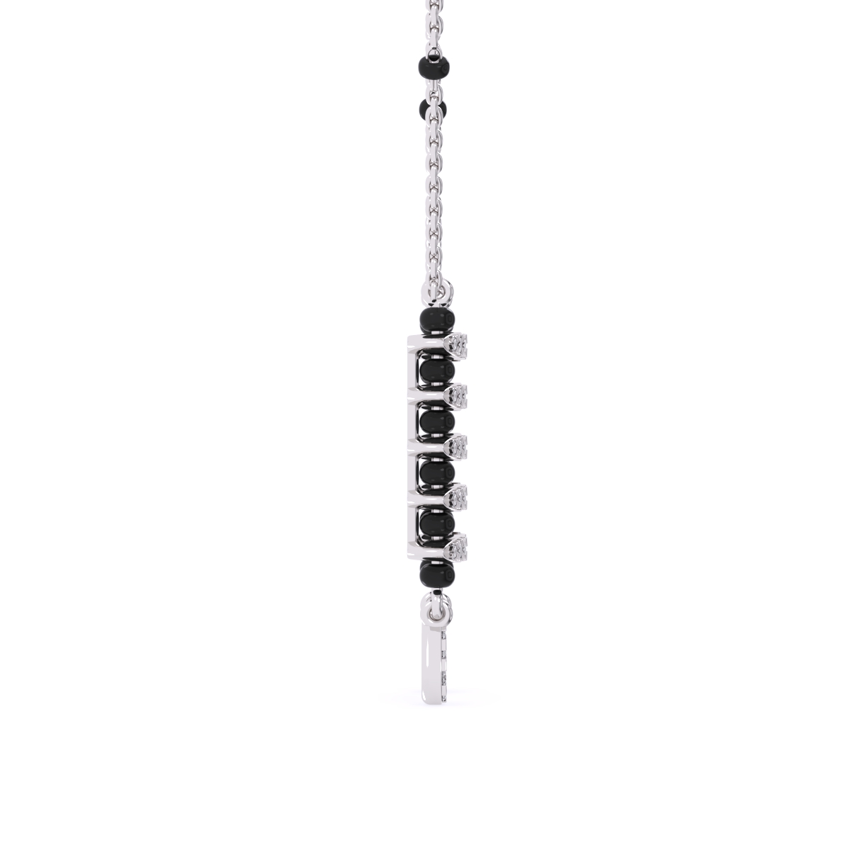 Charming Round Cluster Diamond Mangalsutra